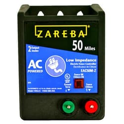 Zareba EAC50M-Z AC-Powered Low-Impendence Electric Fence Charger - 50 Mile Electric Fence Energizer, Contain Animals and Keep Out Predators
