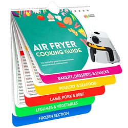 Momo & Nashi Air Fryer Cheat Sheet Magnets Cooking Guide Booklet - Air Fryer Cookbooks - Air Fryer Liners - Air Fryers Kitchen Gifts Gadgets 2024 - Air Fryer Accessories - Air Fryer Cooking Guide Airfryer Liners