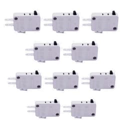 TWTADE / 10pcs Universal Microwave Door Oven Freezer Micro Limit Switch Series AC/DC 125V 250V V-15-1C25 Snap Action for Arduino
