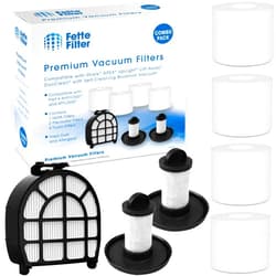 Fette Filter - Replacement Filter Kit Compatible with Shark APEX UpLight Lift-Away DuoClean Vacuums 4 Pre-Motor Foam Filter & 2 Filter Support & 1 HEPA Filter. Compare to Part # XFFLZ600 & XHFFC600.