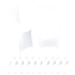 Vencede 30pcs White Stretch Spandex Chair Cover, Chair Covers for Wedding, Universal Fitted Chair Cover Protector for Party, Banquet, Event, Hotel（White 30PCS）