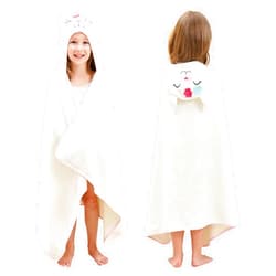 SO OQ STYLE QUARTERS Style Quarters Baby Bath Towel - 100% Cotton Terry Soft Hooded Towel Cartoon Alpaca Baby Beach Towels Super Absorbent Large Embroidery Kids Hooded Bath Toddler Towel with 50