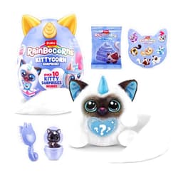 Rainbocorns Kittycorn Surprise Series 3 (Ragdoll) by ZURU, Plush Toy, Collectible Plush Stuffed Animal, Slime, Surprise Eggs for Girls
