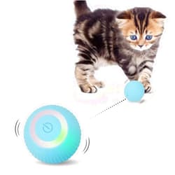 PAKESI Interactive Cat Toys Ball, Automatic 360° Self-Rotating Rolling Ball with USB Rechargeable pet Exercise Chase Toy Ball for Kitten & Dog Playing