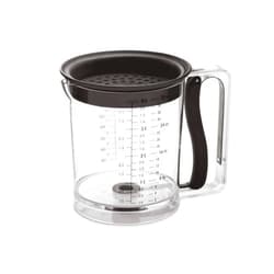 Amco 32oz Grease Separator with Bottom Release - Innovative Design for Mess-Free Pouring, Incremental Measurement Markings for Accuracy - Dishwasher Safe