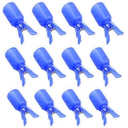 RLECS Fishing Squid Hooks Cover RLECS 12PCS Blue Portable Squid Jig Hook Protector, Fishing Jigs Lure Covers, Fishing Hook Cover, Fishing Hook Bonnets, Fishing Jigs Lure Cover