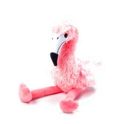 The Petting Zoo Flamingo Stuffed Animal Plushie, Gifts for Kids, Scoopz Wildlife Animals, Pink Flamingo Plush Toy, 8 inches
