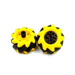 DiGiYes Mecanum Wheel, 1 Pair 60mm Omni-Directional Wheel Smart Robot Car Accessories DIY Toy Components