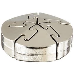 Bepuzzled SPIRAL Hanayama Cast Metal Brain Teaser Puzzle (Level 5) Puzzles For Kids and Adults Ages 12 and Up