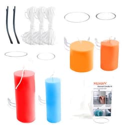 MILIVIXAY Cylinder Candle Mold Set-4PCS Pillar Candle Molds - Plastic Candle Molds for Candle Making-Candle Making Molds-120 Ft. of Wick 2 Wick Clips and 2 Wick Holders Included as a Gift.
