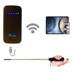 Vividia VA-400W3B WiFi Bundle: W03B Wireless Box and VA-400 USB 1-Way Articulating Rigid Borescope with 0.33