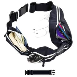 Runtasty Ultimate 3-Pocket Running Fanny Pack w/RFID Blocking Sleeve – Fits iPhone X, 11-16 & Android Samsung – No Bounce, Waterproof Fitness & Travel Belt – Sleek, Durable, Secure, Ideal for Active Lifestyles