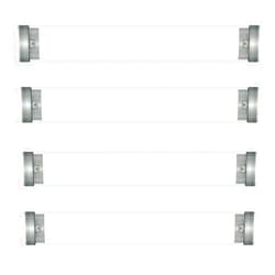 Teensery 6 Pcs Clear Plastic Pen Box Empty Single Cylinder Tube Pencil Case Gift Container for Office School