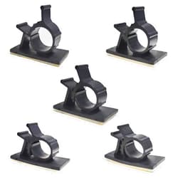 Ezitown 50 Pcs Cable Clips Adjustable Sticky Wire Seat Material Nylon Cord Management Clips for Table and Wall