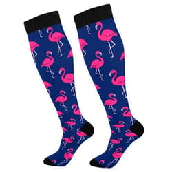 Kigai 1 Pair Compression Socks 20-30mmHg Knee High Women Socks Tube Athletic Stockings for Medical Nurse Winter Travel