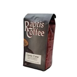 Raptis Coffee Roasters Candy Cane Flavored Ground Coffee 12oz bag