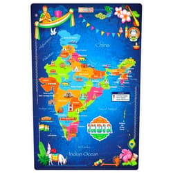 ZiGYASAW India Map Jigsaw Puzzle, Floor Puzzles for Kids Ages 3-5, 4-8-10, Geography Games Kids Puzzle, Large Floor 54 Pieces Jigsaw Puzzles for Kids 24