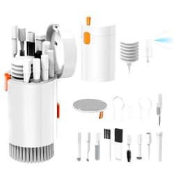 KSPOWWIN 20 in 1 Multifunctional Electronic Cleaning Kit, Keyboard Cleaner Kit, Laptop Cleaner Kit for Monitor, Phone, Airpod, Laptop Camera Lens (Electronics Cleaning Kit White)