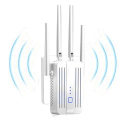VEYANCO WiFi Extender Signal Booster for Home: Internet Repeater Range Covers Up to 9995 Sq.ft and 45+ Devices for House Wireless Office Basement Room (XL)