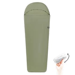 Naturehike 4.5oz Ultralight Washable Sleeping Bag Liner, Lightweight Adult Sleep Sack & Travel Sheets for Backpacking, Hotel, Camping, Hostels, ZY20