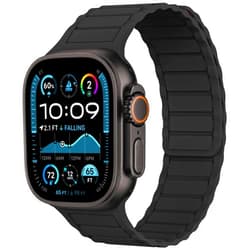 THWALK Magnetic Link Solo Loop Sport Silicone Bands Compatible with Apple Watch Ultra 2/Ultra SE Series 10 9 8 7 6 5 4 49mm 46mm 45mm 44mm 42mm 41mm 40mm Women Men