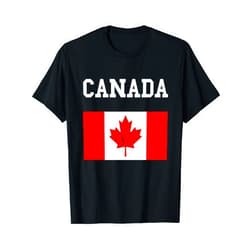 Coole Kanada Kanadischer Stolz Kanadier Geschenke Canadian Flag Maple Leaf Canadian Flag T-Shirt