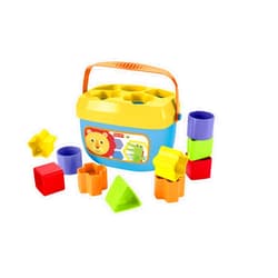 Fisher-Price Stacking Toy Baby's First Blocks Set of 10 Shapes for Sorting Play for Infants Ages 6+ Months