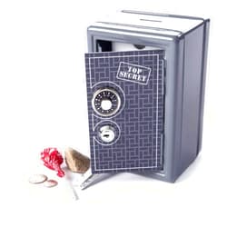 Fat Brain Toys Top Secret Safe & Bank - Lockable Coin Bank for Ages 5+