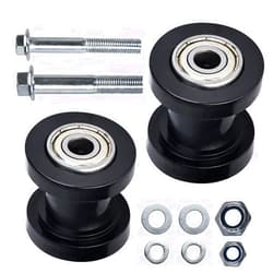 Motcoda 8mm & 8mm Chain Roller Pulley Tensioner Wheel Guide Per for Motorcycle Mini Bike Atv 125cc 140cc 160cc SSR XR125 KLX110 CRF50 Pitster Pit Dirt Bike Parts (Black)