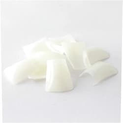 Enforten 500 pcs Natural Color Duck Feet Style Nail Tips Wide French False Nail Tips Acrylic Nail