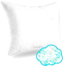 Xtreme Comforts Memory Foam Pillows Made in The USA - Standard Size, Slim Cooling Pillow for Sleeping on Side, Back & Stomach - Firm and Soft Bed Pillows