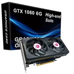 GPVHOSO GTX 1060 6GB Computer Graphics Card, GDDR5 192bit 8K HDR VR Ready, 1060 Video Cards for Gaming PC, Tarjeta Gráfica Support Direct X12 PCIe3.0 * 16, Dual Cooling Fans, HDMI + 2*DP