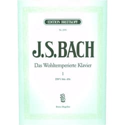 Johann Sebastian Bach,Bruno Mugellini Bach: The Well-Tempered Clavier - Book 1, BWV 846-869