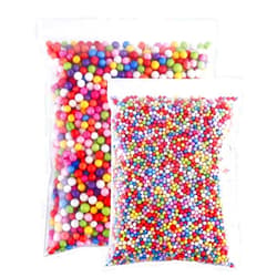 CCINEE 16 Grams 3-5mm Colorful Foam Beads 6-8mm Assorted Size Foam Beads Balls for Kids DIY Slime Making and Party Decoration 30000pcs