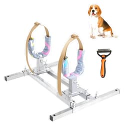 Mezurun Dog Breeding Stand Adjustable（Multi-Specification） Stainless Steel Dog Breeding Stands，Shoulder height 15.7in-23.6in，Dog Breeding Stand for Small and Medium Sized Dog Dog Breeding Rack