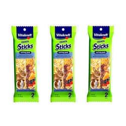 Vitakraft 6 Pack of Crunch Sticks Treats, Variety Pack, for Rabbits and Guinea Pigs