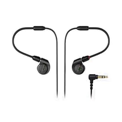Audio-Technica ATH-E40 Professional In-Ear Monitor Headphones, Black