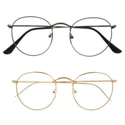 OPULIZE Sol Reading Glasses Blue Light Blocking 2 Pack Metal Anti Headache Glare Improve Sleep Computer Mens Womens BB94