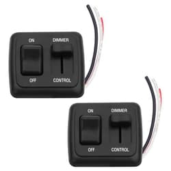 SZHY-LINK RV Dimmer Switch 12V Dimmer Switch with High-Side Dimmer (Large slider, Black, 2 Pcs)