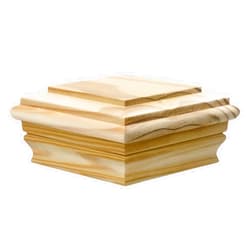 Sasylvia Wooden Post Caps 4x4 Deck Post Caps Rot Resistant, Post Cover for Outdoor Fences, Mailboxes and Decks Protection