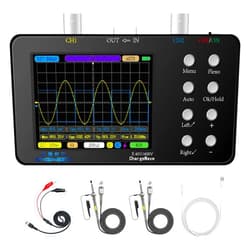 Echouswin Oscilloscope - 2 Channel Handheld Digital Oscilloscope Kit, 50MSa/s Sampling Rate, 10MHz Bandwidth, Trigger Function Auto/Nomal/Single, Portable Automotive Oscilloscope