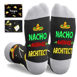 HAPPYPOP Gifts for Mechanic Architect - Trainer Diver Plumber Musician Socks for Him Her