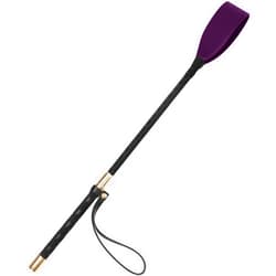 Coolrunner Riding Crop for Horse, 18 Inch Horse Whip with PU Leather Equestrianism Horse Crop Double Slapper Horse Whip Black Crops for Horses