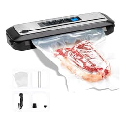 Inkbird Vacuum Sealer Machine with Starter Kit, Automatic PowerVac Air Sealing Machine for Food Preservation, Dry & Moist Sealing Modes,Built-in Cutter,Easy Cleaning Storage
