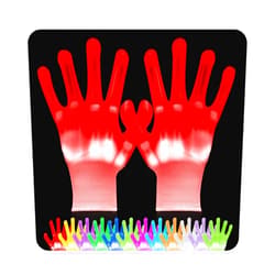 VICSPORT Cool Toys LED Gloves 12 Color Changeable Lights Halloween Costumes Light Up Gloves Cool Fun Gifts Stocking Stuffers for Chrismas Halloween Light up Shows Dance Carnival Party Props