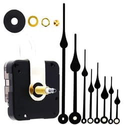 TIKROUND Youngtown 12888 High Torque Long Shaft Clock Movement Mechanism with 4 Sets Hands Total Shaft Length 1-3/32 inch.