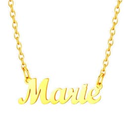 Custom4U Name Necklace Gold/Sliver Personalized Name Pendant Gift for Anniversary Birthday Jewelry Gift for Women