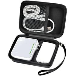 GWCASE Case Compatible with TP-Link AC750 Wireless Portable Nano Travel Router. for Hotspot WiFi Devices Storage Carrying Box Holder for Power Adapter, Ethernet Cable and Other Accessories (Bag Only)