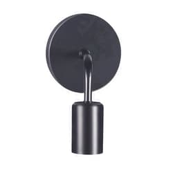 Dxb-shop Wall Sconces, Creative Single Head Wall Lamp, Loft Wall Light Holder with Wooden & Matel Base V-intage Industrial Wall Sconces for Living Room, Bedrooms, Bedside [Energy Class A++](Black)