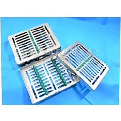 Cynamed 1 German Dental Autoclave Sterilization Cassette Rack Box Tray for 10 Instrument with Lock